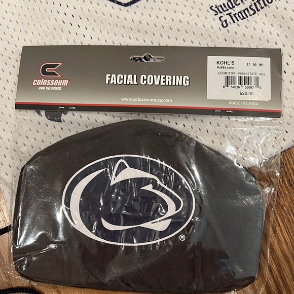 Bundle of Penn State pull string back packs, mask and neck gaiter - Picture 5 of 9
